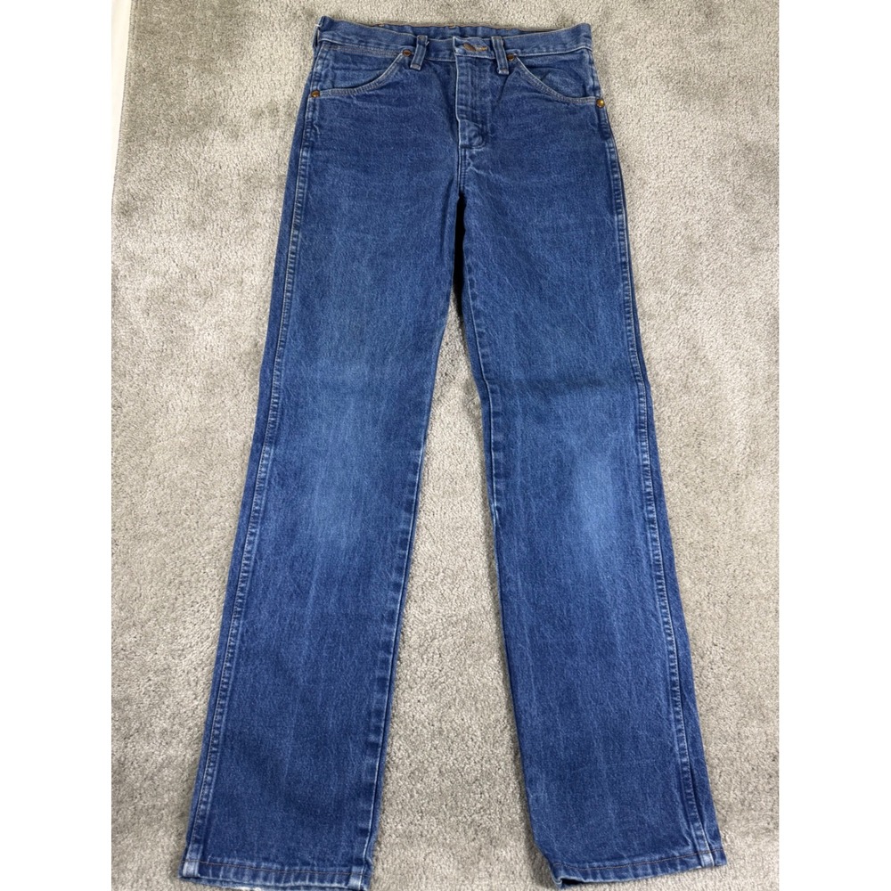 Wrangler 936PWD Cowboy Cut Slim Fit Jeans Blue Denim 28x32 Mens Western